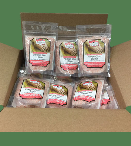 Himalayan Salt Pamper your hands 200g 24 bags